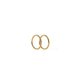 Huggie Infinity Hoop Earrings - Ava Gold 10mm