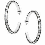Secret Of Love Hoop Post Earrings
