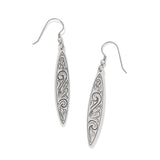 Mosaic Long French Wire Earrings