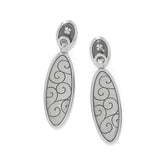 Meridian Orbit Oval Post Drop Earrings