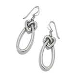 Interlok Linked Hearts French Wire Earrings