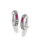 Pretty Tough Gem Hoop Earrings