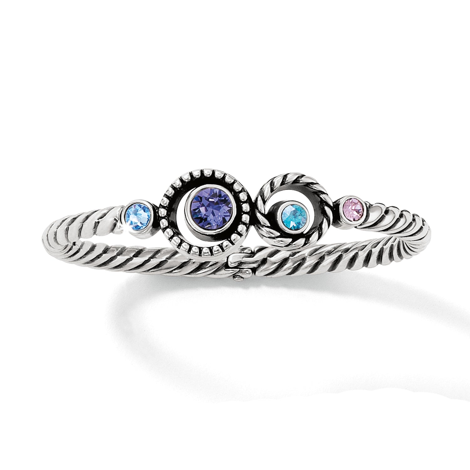 Halo Hinged Bangle