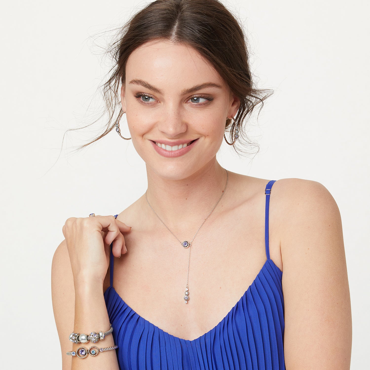 Halo Hinged Bangle