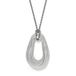 Cascade Two Tone Oval Necklace