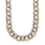 Pebble Link Two Tone Necklace