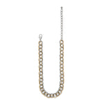 Pebble Link Two Tone Necklace