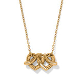 Interlok Linked Hearts Necklace
