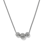 Pebble Dot Bola Trio Necklace
