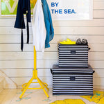 Rump Roost Storage Bin Large Nantucket Navy