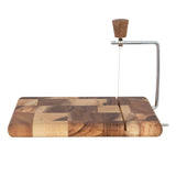 Suar Wood and Stainless Steel Cheese Cutter