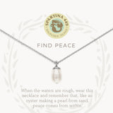 SLV Necklace 18" Find Peace SIL