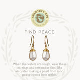 SLV Drop Earrings Find Peace