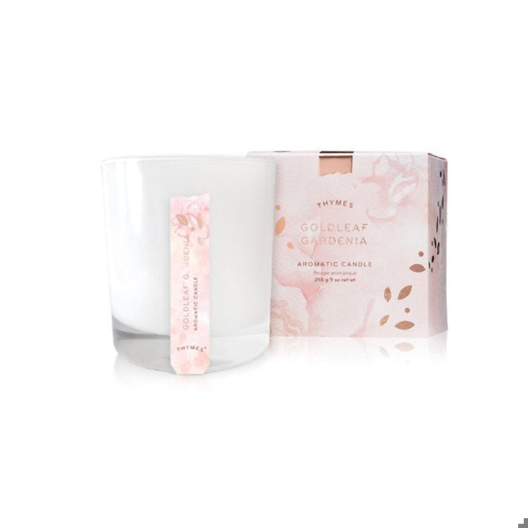Goldleaf Gardenia Poured Candle