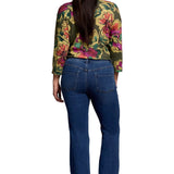 Tribal Faded Blue Audrey Boundless Stretch Denim Pull-On Flare Jeans