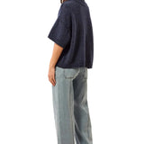 Tribal Nightfall Lofty Elbow Sleeve Crewneck Sweater