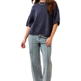 Tribal Nightfall Lofty Elbow Sleeve Crewneck Sweater
