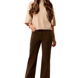 Tribal Dark Basil Embossed Fabric 5-Pocket Pants