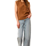 Tribal Hazelwood Split Crewneck Sweater Vest