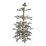 14" Crystal & Gold Glitter Snowflake Trees