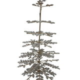 19.75" Crystal & Gold Glitter Snowflake Tree