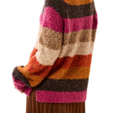 Tribal Turtleneck Striped Sweater