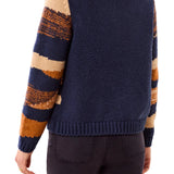Tribal Stellar Striped Crewneck Cardigan