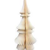 26.5" White Paper Accordion Christmas Tree - Medium