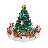 6.25" Animated Musical Santa Around the Tree